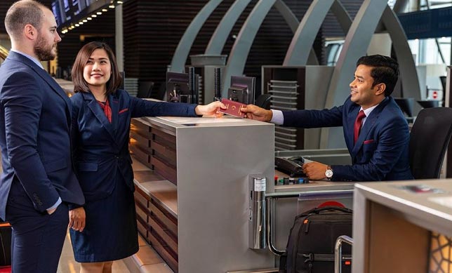 Get help with all check-in formalities